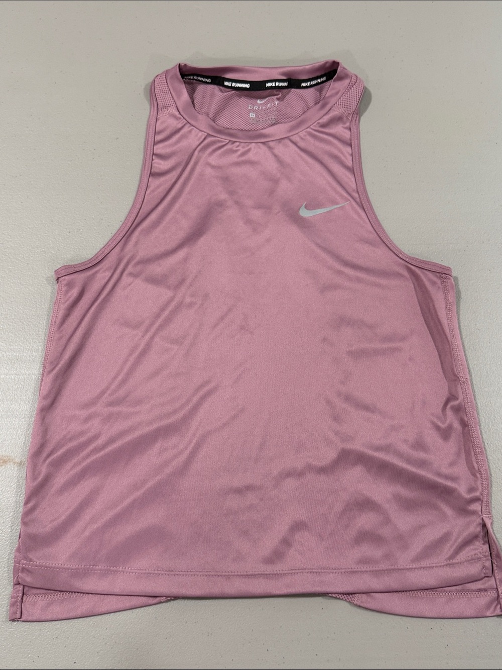Nike Women’s Dri-Fit Running Training Tank Top Mauve Pink Size XS